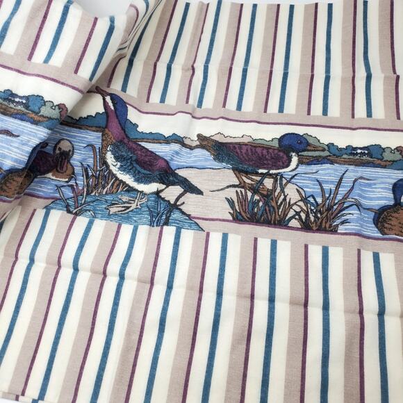 Stevens & Co 1970s "Ducks" Flannel Twin Size Complete Sheet Set Vintage NIP - Picture 7 of 9